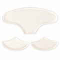 Three facial patches on a white background: two under-eye patches and one forehead patch.